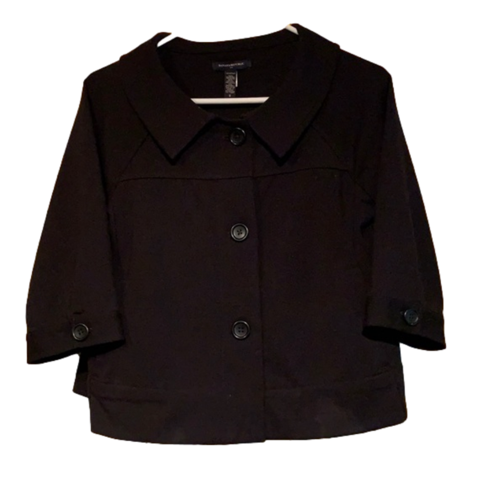 Black 3/4 sleeve jacket
